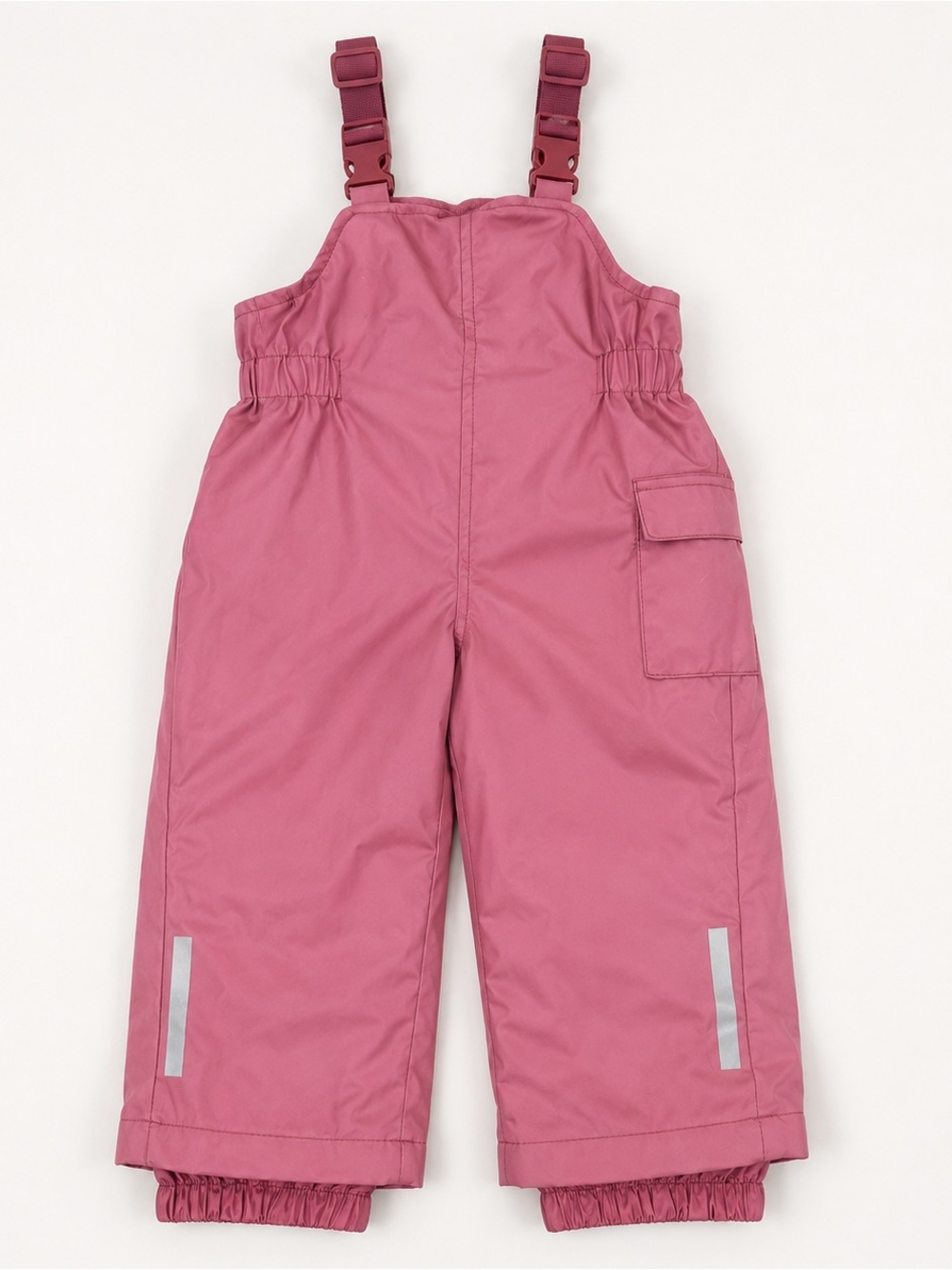 Zara Baby Girls Pink Fleece Lined Snow Bib Ski Pants Size 12 to 18 Months